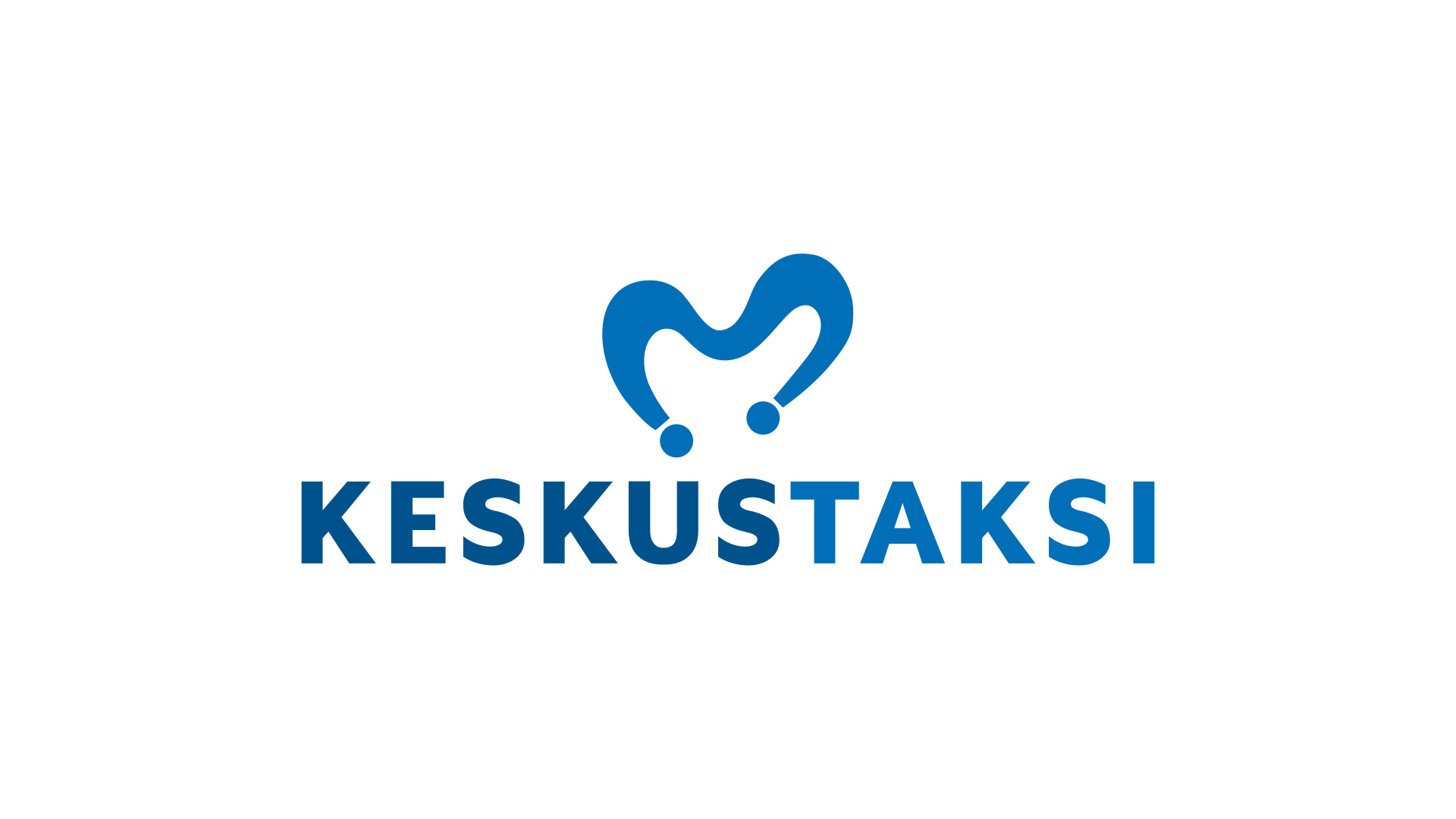 Keskustaksin sininen logo